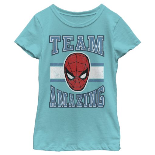 Girl’s Marvel Spider-Man Team Amazing T-Shirt