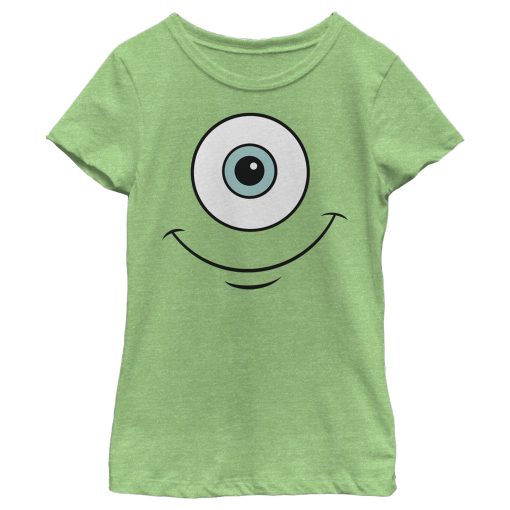 Girl’s Monsters Inc Mike Wazowski Eye Smile T-Shirt