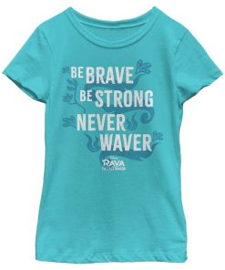 Girl’s Raya and the Last Dragon Be Brave Be Strong Never Waver T-Shirt