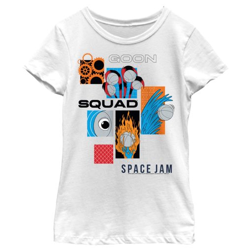 Girl’s Space Jam A New Legacy Goon Squad Abstract T-Shirt