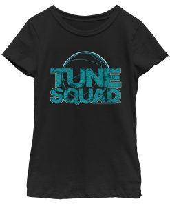 Girl’s Space Jam A New Legacy Tune Squad Basketball Logo T-Shirt