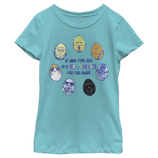 Girl’s Star Wars A Time Ago in a Gal-Eggsy Far Away T-Shirt