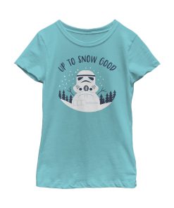 Girl’s Star Wars Christmas Snowman Stormtrooper T-Shirt