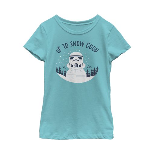 Girl’s Star Wars Christmas Snowman Stormtrooper T-Shirt