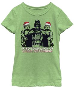Girl’s Star Wars Darth Vader Stormtrooper Holiday Spirit T-Shirt