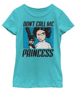 Girl’s Star Wars Don’t Call me Princess Cartoon T-Shirt