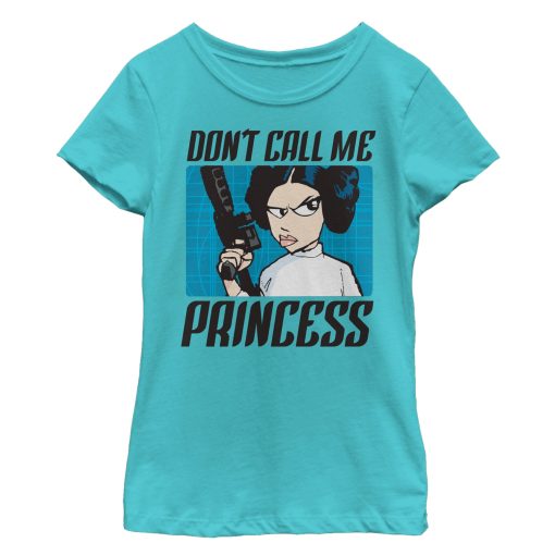 Girl’s Star Wars Don’t Call me Princess Cartoon T-Shirt