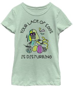 Girl’s Star Wars Easter Your Lack Of Eggs Is Disturbing Text T-Shirt