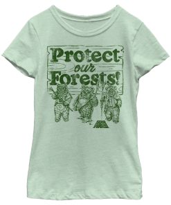 Girl’s Star Wars Ewok Protect Our Forests T-Shirt