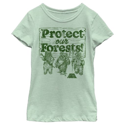 Girl’s Star Wars Ewok Protect Our Forests T-Shirt