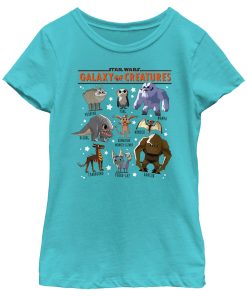 Girl’s Star Wars Galaxy of Creatures Creature Poster T-Shirt