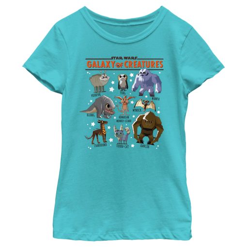 Girl’s Star Wars Galaxy of Creatures Creature Poster T-Shirt