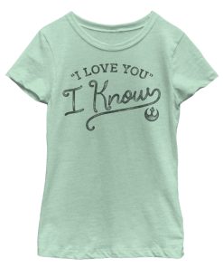Girl’s Star Wars I Love You Quote T-Shirt