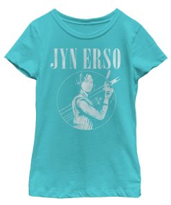 Girl’s Star Wars Rogue One Jyn Erso Circle Frame T-Shirt