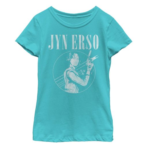 Girl’s Star Wars Rogue One Jyn Erso Circle Frame T-Shirt