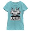 Girl’s Star Wars Stormtrooper Party Hats Trio 8th Birthday Trooper T-Shirt