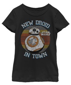Girl’s Star Wars The Force Awakens BB-8 New Droid in Town T-Shirt