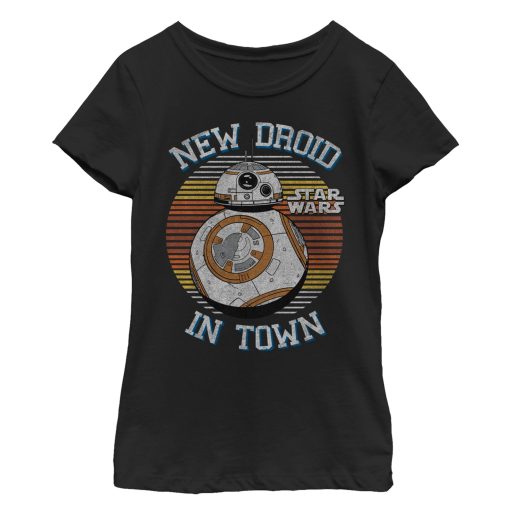 Girl’s Star Wars The Force Awakens BB-8 New Droid in Town T-Shirt