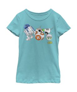 Girl’s Star Wars The Rise of Skywalker Droid Party T-Shirt