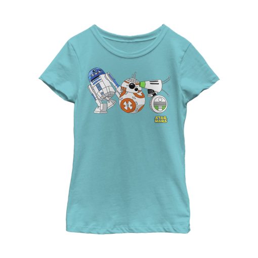 Girl’s Star Wars The Rise of Skywalker Droid Party T-Shirt