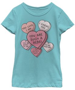Girl’s Star Wars Valentine Galactic Candy Hearts T-Shirt