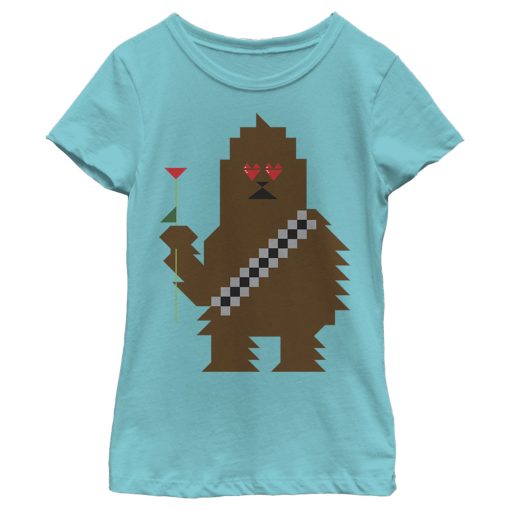 Girl’s Star Wars Valentine’s Day Chewbacca T-Shirt