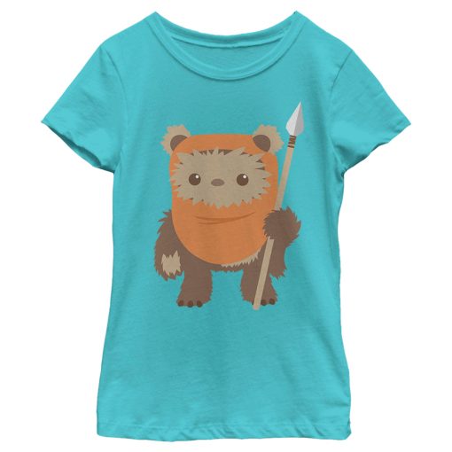 Girl’s Star Wars Wicket Ewok Cartoon T-Shirt