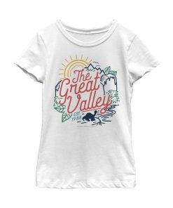 Girl’s The Land Before Time Colorful Great Valley Line T-Shirt