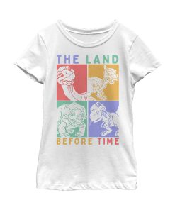 Girl’s The Land Before Time Dinosaur Squares T-Shirt