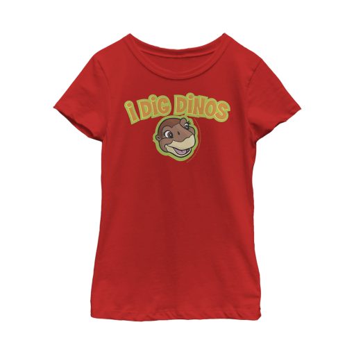 Girl’s The Land Before Time Littlefoot Digs Dinos T-Shirt