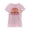 Girl’s The Land Before Time Retro Sunset Silhouette T-Shirt