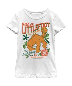 Girl’s The Land Before Time Tropical Littlefoot Poster T-Shirt
