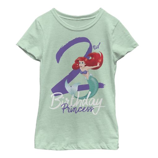 Girl’s The Little Mermaid 2nd Birthday T-Shirt