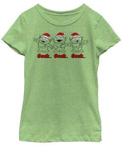 Girl’s Toy Story Christmas Santa Aliens T-Shirt
