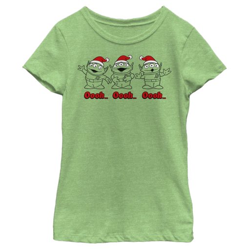 Girl’s Toy Story Christmas Santa Aliens T-Shirt