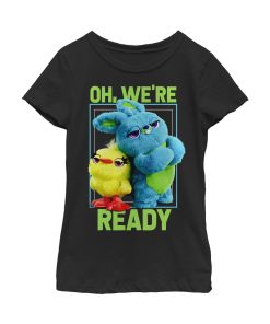 Girl’s Toy Story Ducky & Bunny Ready Pose T-Shirt