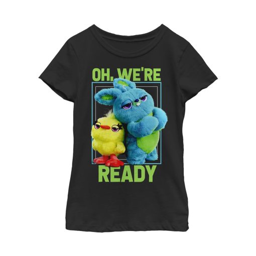 Girl’s Toy Story Ducky & Bunny Ready Pose T-Shirt