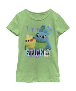 Girl’s Toy Story Ducky & Bunny Stick With Us BFF T-Shirt