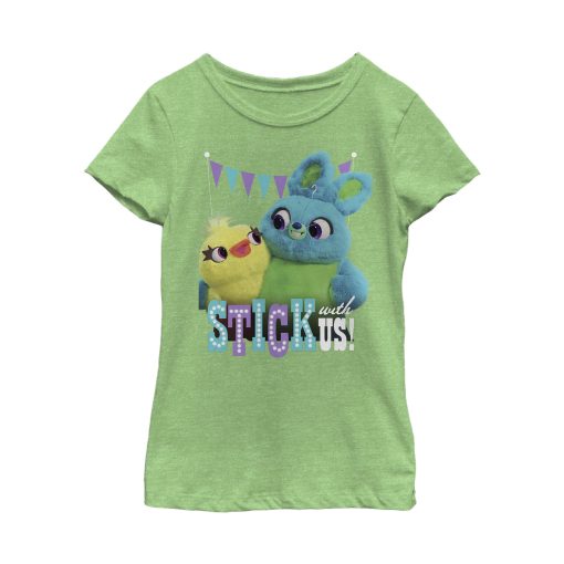 Girl’s Toy Story Ducky & Bunny Stick With Us BFF T-Shirt