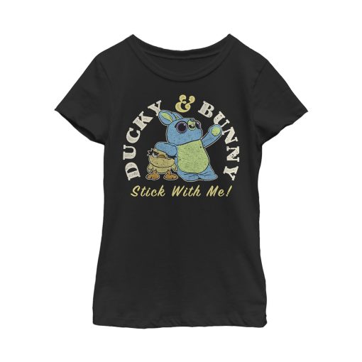 Girl’s Toy Story Ducky & Bunny With It Motto T-Shirt