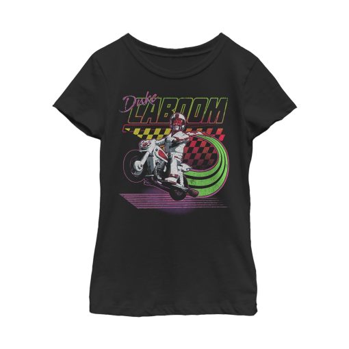 Girl’s Toy Story Duke Caboom Neon Race T-Shirt