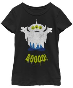 Girl’s Toy Story Halloween Squeeze Alien Boo Ghosts T-Shirt