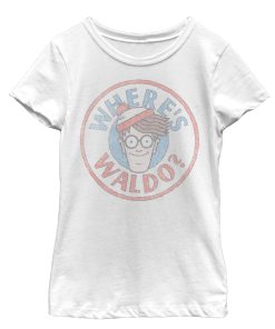 Girl’s Where’s Waldo Retro Character Circle T-Shirt