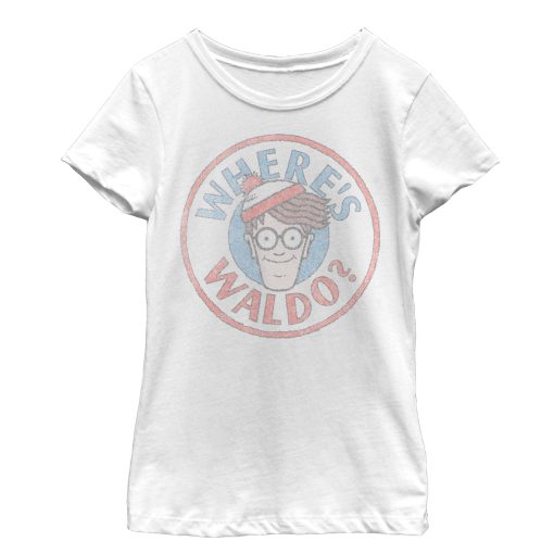 Girl’s Where’s Waldo Retro Character Circle T-Shirt