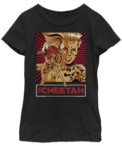 Girl’s Wonder Woman 1984 Cheetah Comic Portrait T-Shirt
