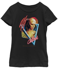 Girl’s Wonder Woman 1984 Cheetah Retro Triangle T-Shirt