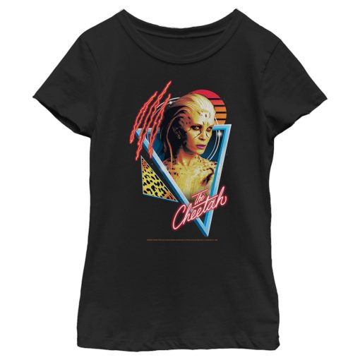 Girl’s Wonder Woman 1984 Cheetah Retro Triangle T-Shirt