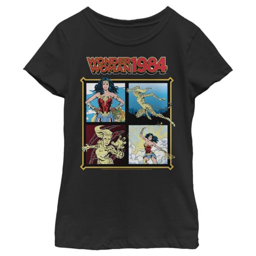 Girl’s Wonder Woman 1984 Comic Panels T-Shirt