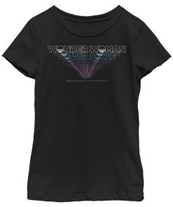 Girl’s Wonder Woman 1984 Logo Retro Effect T-Shirt