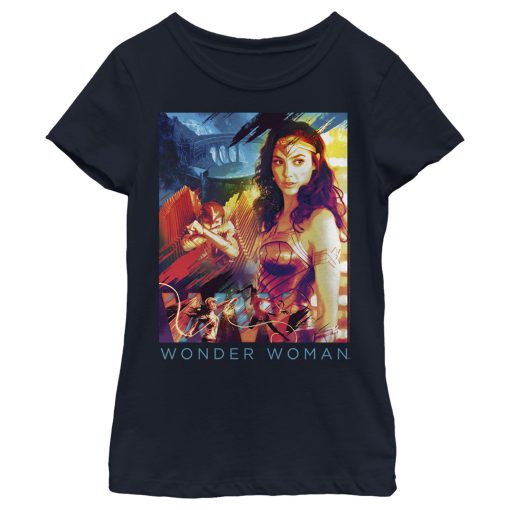 Girl’s Wonder Woman 1984 Movie Collage T-Shirt